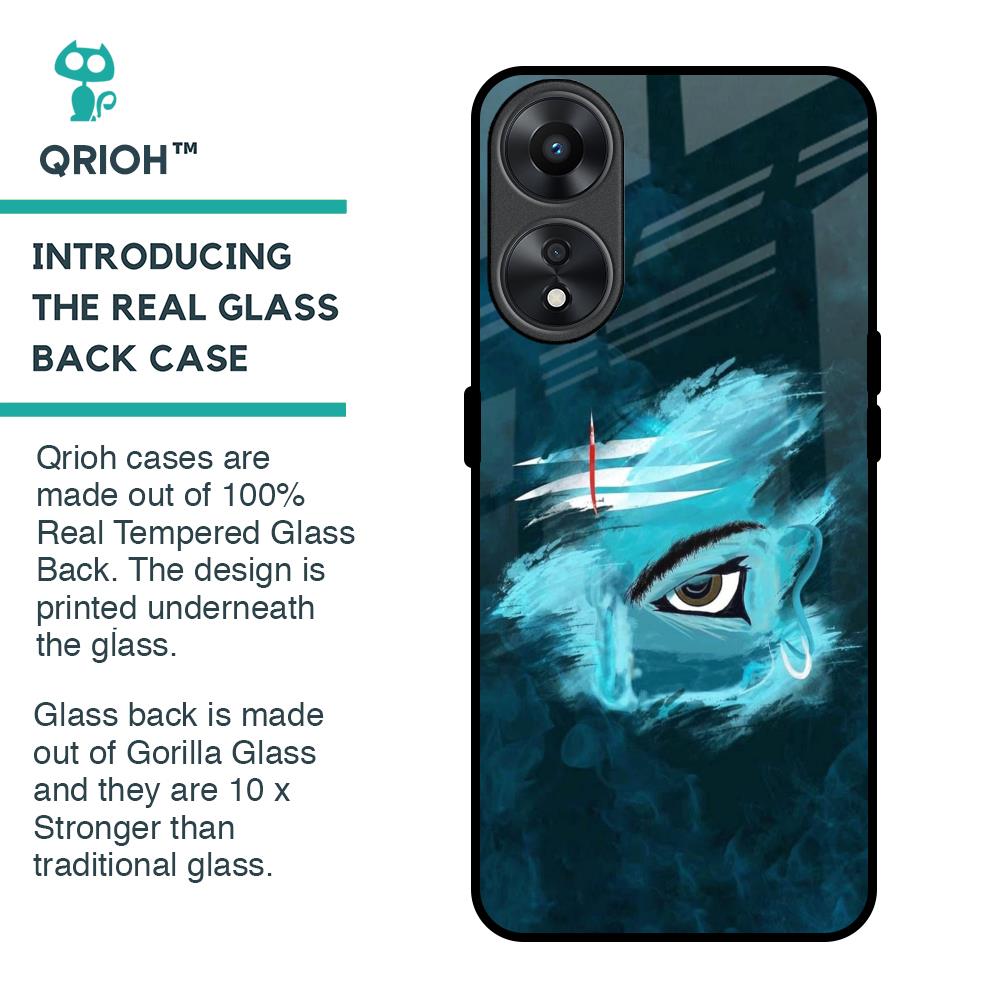 Power Of Trinetra Glass Case For Oppo A78 5G