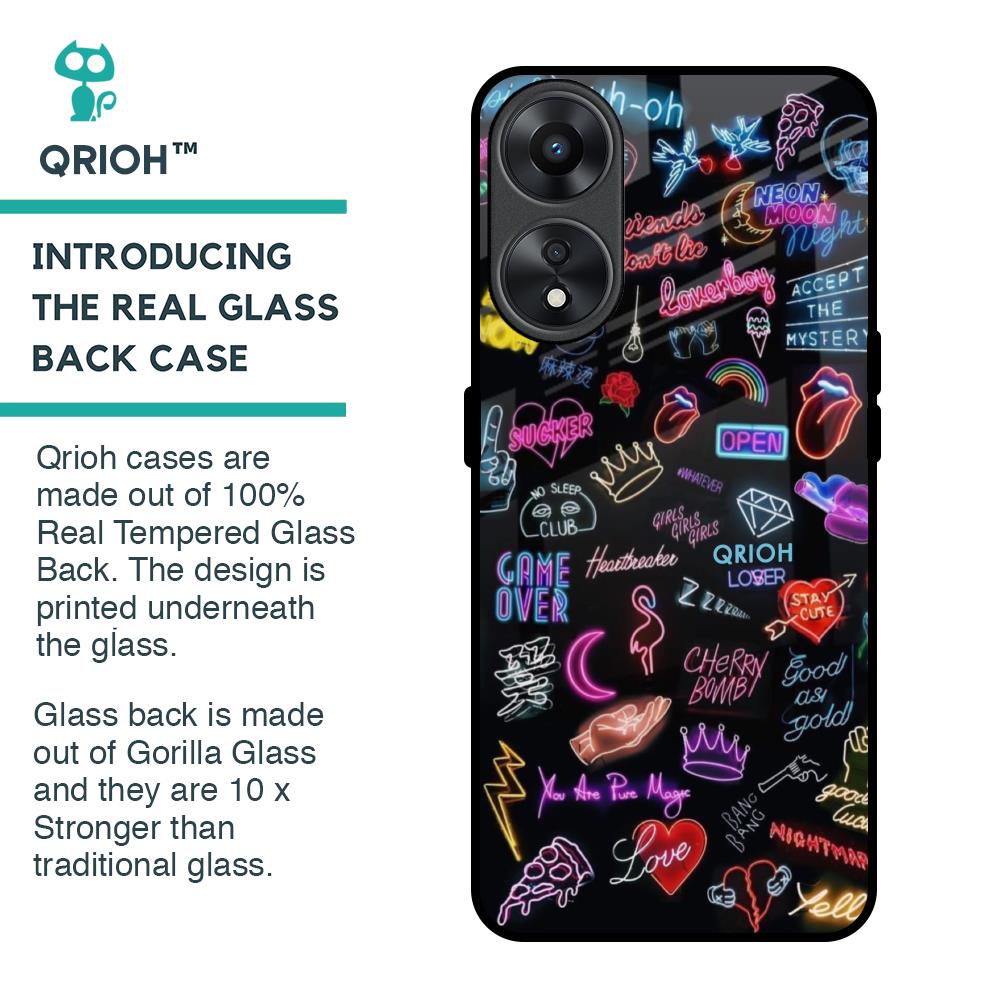 Accept The Mystery Glass Case for Oppo A78 5G