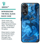 Gold Sprinkle Glass Case for Oppo A78 5G