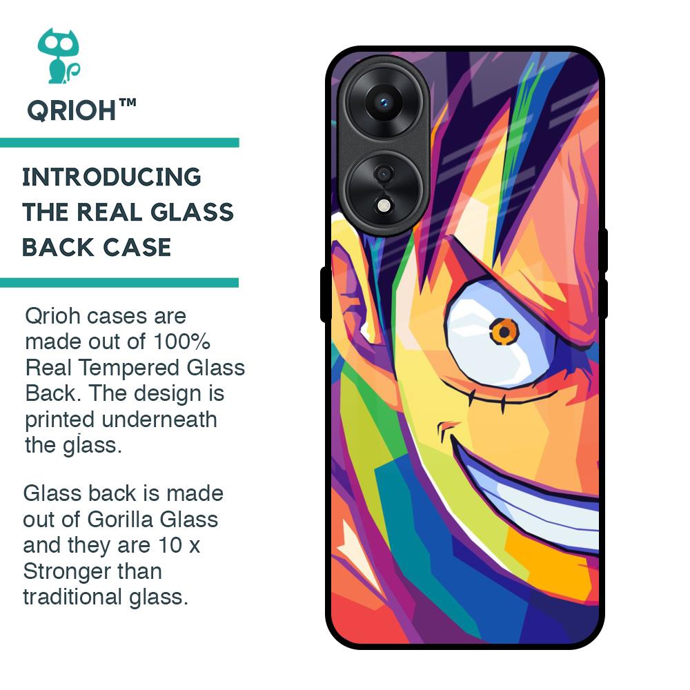 Monkey Wpap Pop Art Glass Case for Oppo A78 5G