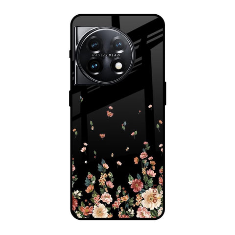 Floating Floral Print OnePlus 11 5G Glass Back Cover Online