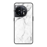 Modern White Marble OnePlus 11 5G Glass Back Cover Online