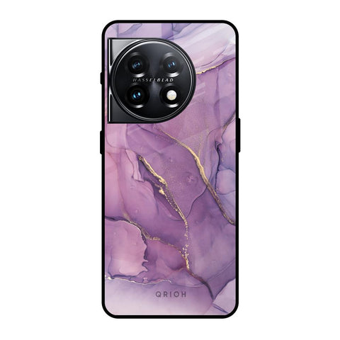 Purple Gold Marble OnePlus 11 5G Glass Back Cover Online