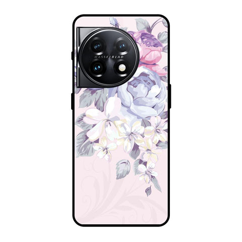Elegant Floral OnePlus 11 5G Glass Back Cover Online