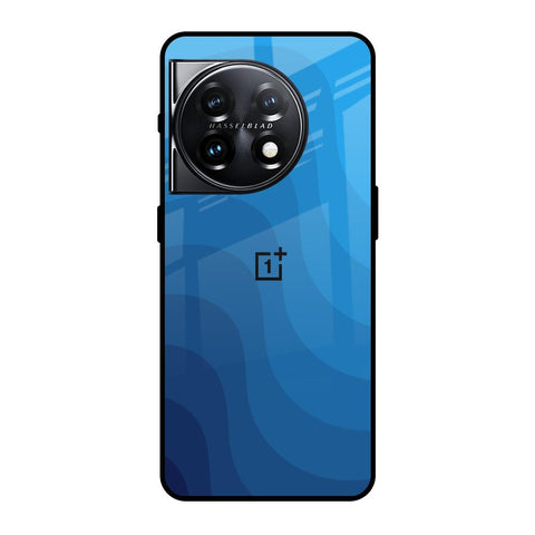 Blue Wave Abstract OnePlus 11 5G Glass Back Cover Online
