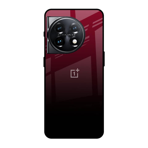 Wine Red OnePlus 11 5G Glass Back Cover Online
