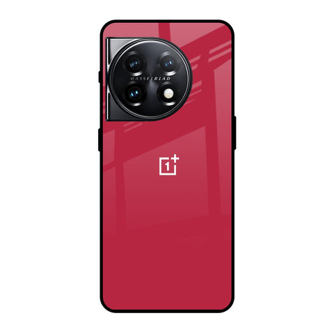 Solo Maroon OnePlus 11 5G Glass Back Cover Online