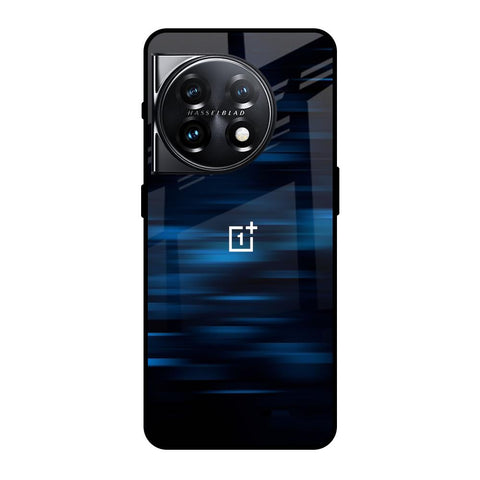 Blue Rough Abstract OnePlus 11 5G Glass Back Cover Online