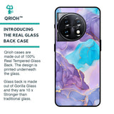 Alcohol ink Marble Glass Case for OnePlus 11 5G