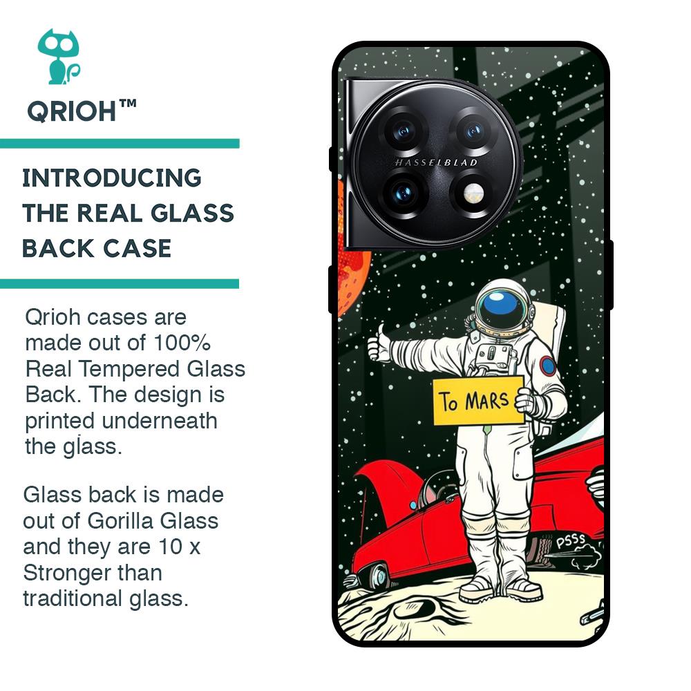 Astronaut on Mars Glass Case for OnePlus 11 5G