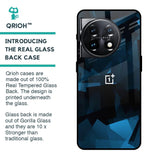 Polygonal Blue Box Glass Case For OnePlus 11 5G