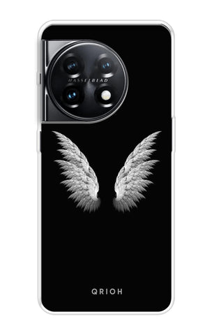 White Angel Wings OnePlus 11 5G Back Cover