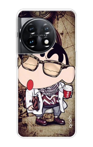 Nerdy Shinchan OnePlus 11 5G Back Cover