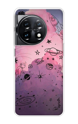 Space Doodles Art OnePlus 11 5G Back Cover