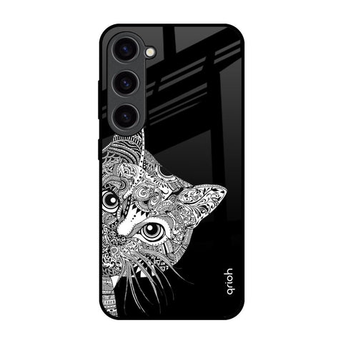 Kitten Mandala Samsung Galaxy S23 5G Glass Back Cover Online