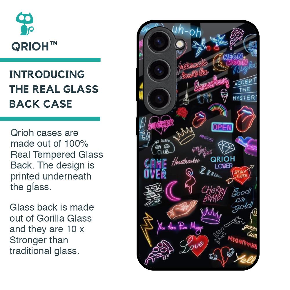 Accept The Mystery Glass Case for Samsung Galaxy S23 5G