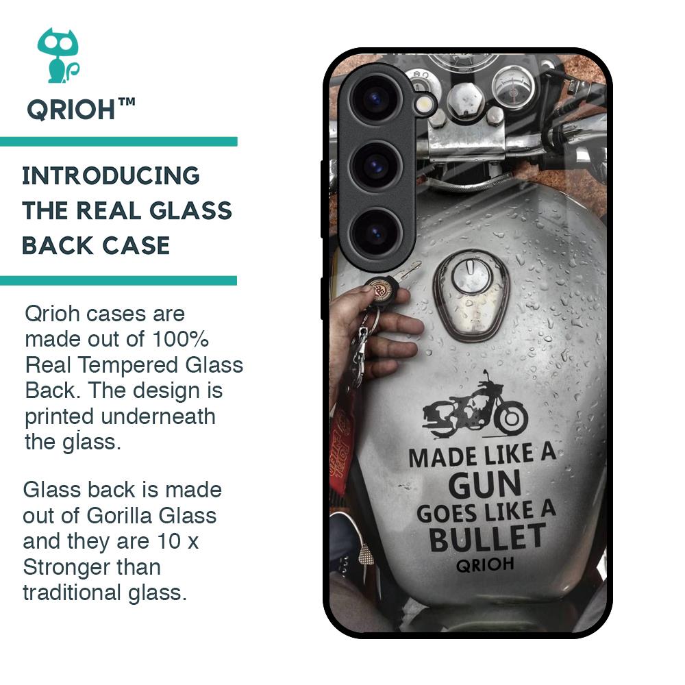 Royal Bike Glass Case for Samsung Galaxy S23 5G