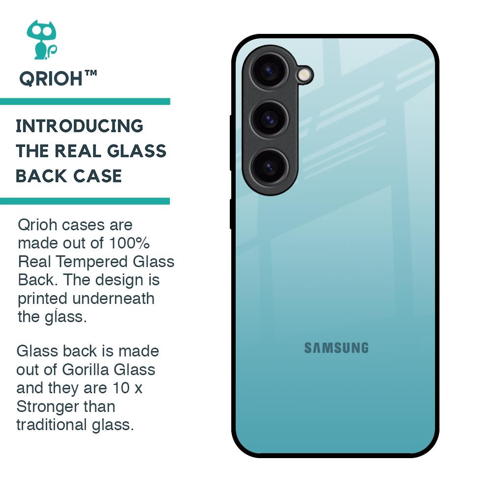 Arctic Blue Glass Case For Samsung Galaxy S23 5G