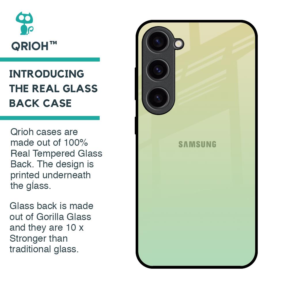 Mint Green Gradient Glass Case for Samsung Galaxy S23 5G