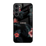 Tropical Art Flower Samsung Galaxy S23 Plus 5G Glass Back Cover Online