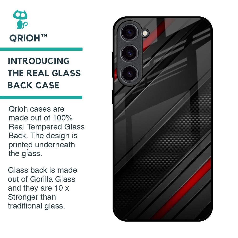Modern Abstract Glass Case for Samsung Galaxy S23 Plus 5G
