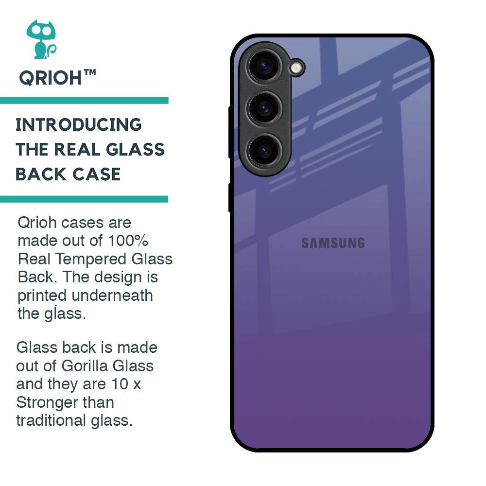 Indigo Pastel Glass Case For Samsung Galaxy S23 Plus 5G
