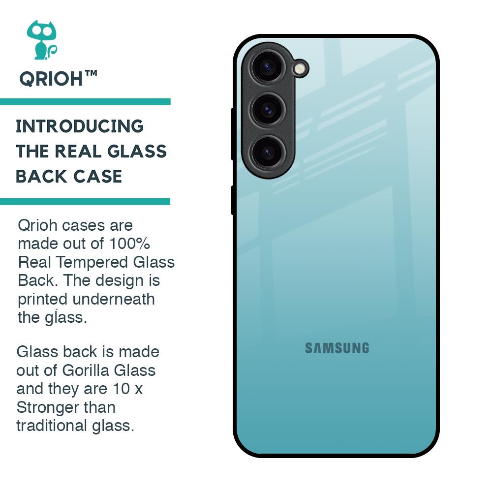 Arctic Blue Glass Case For Samsung Galaxy S23 Plus 5G