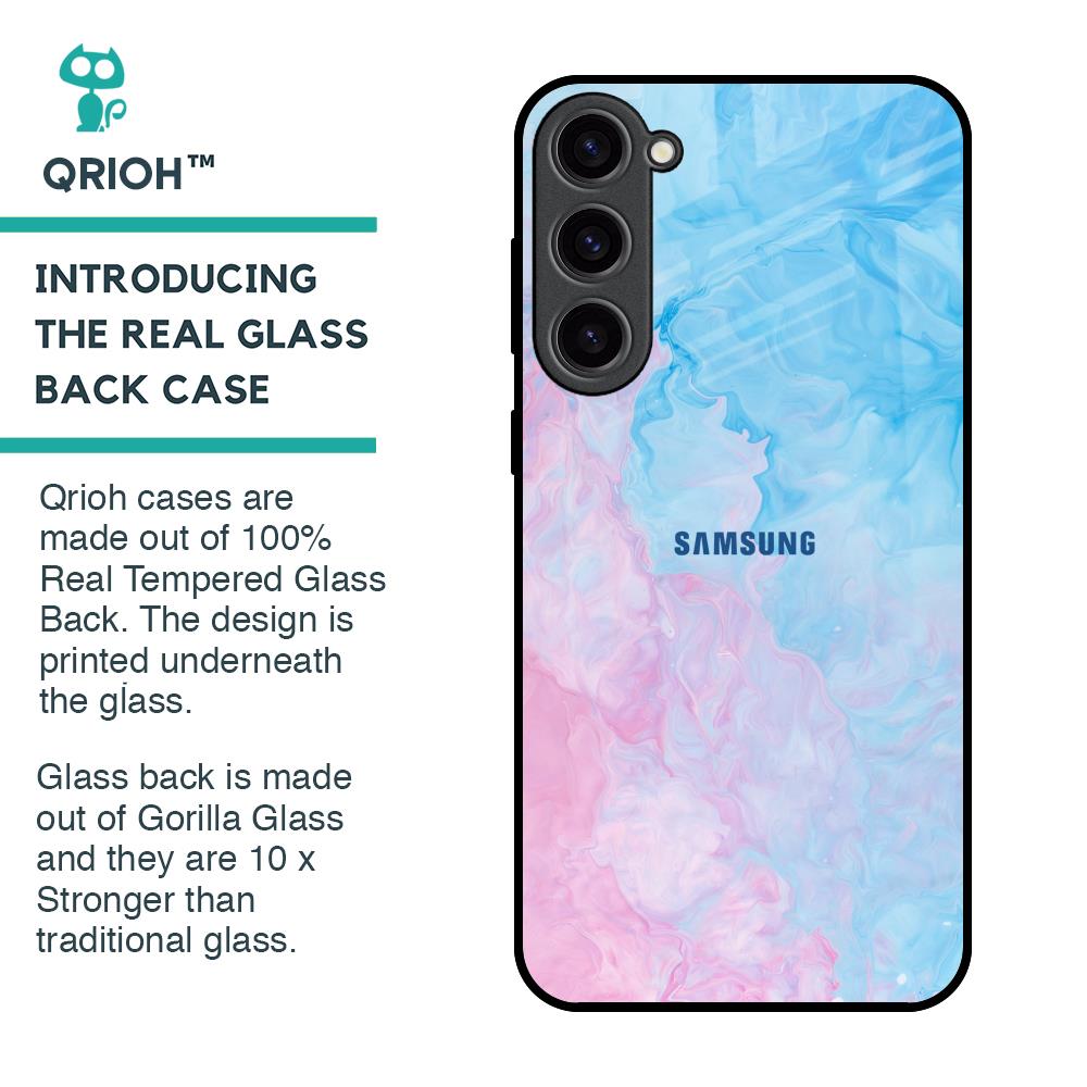Mixed Watercolor Glass Case for Samsung Galaxy S23 Plus 5G