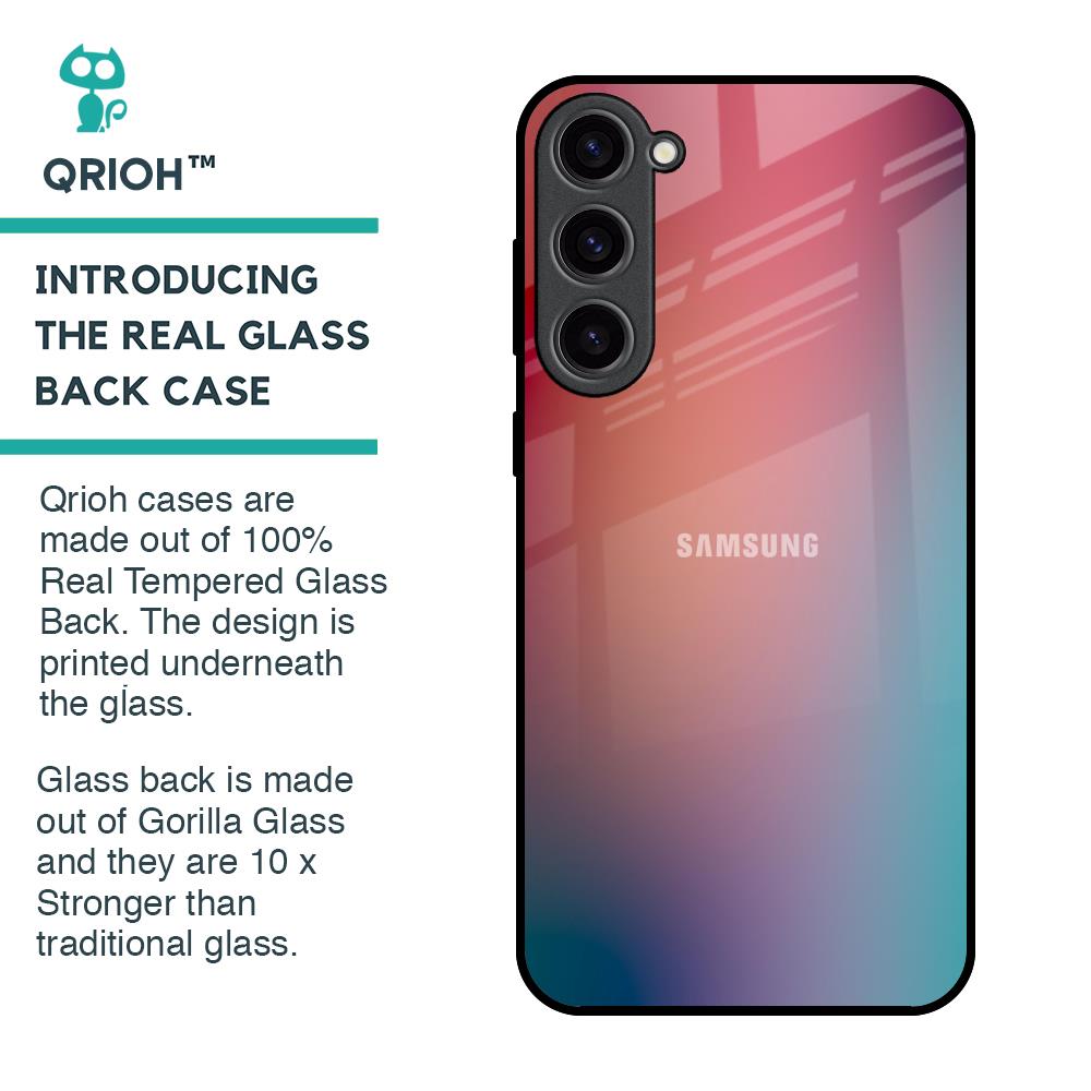 Dusty Multi Gradient Glass Case for Samsung Galaxy S23 Plus 5G