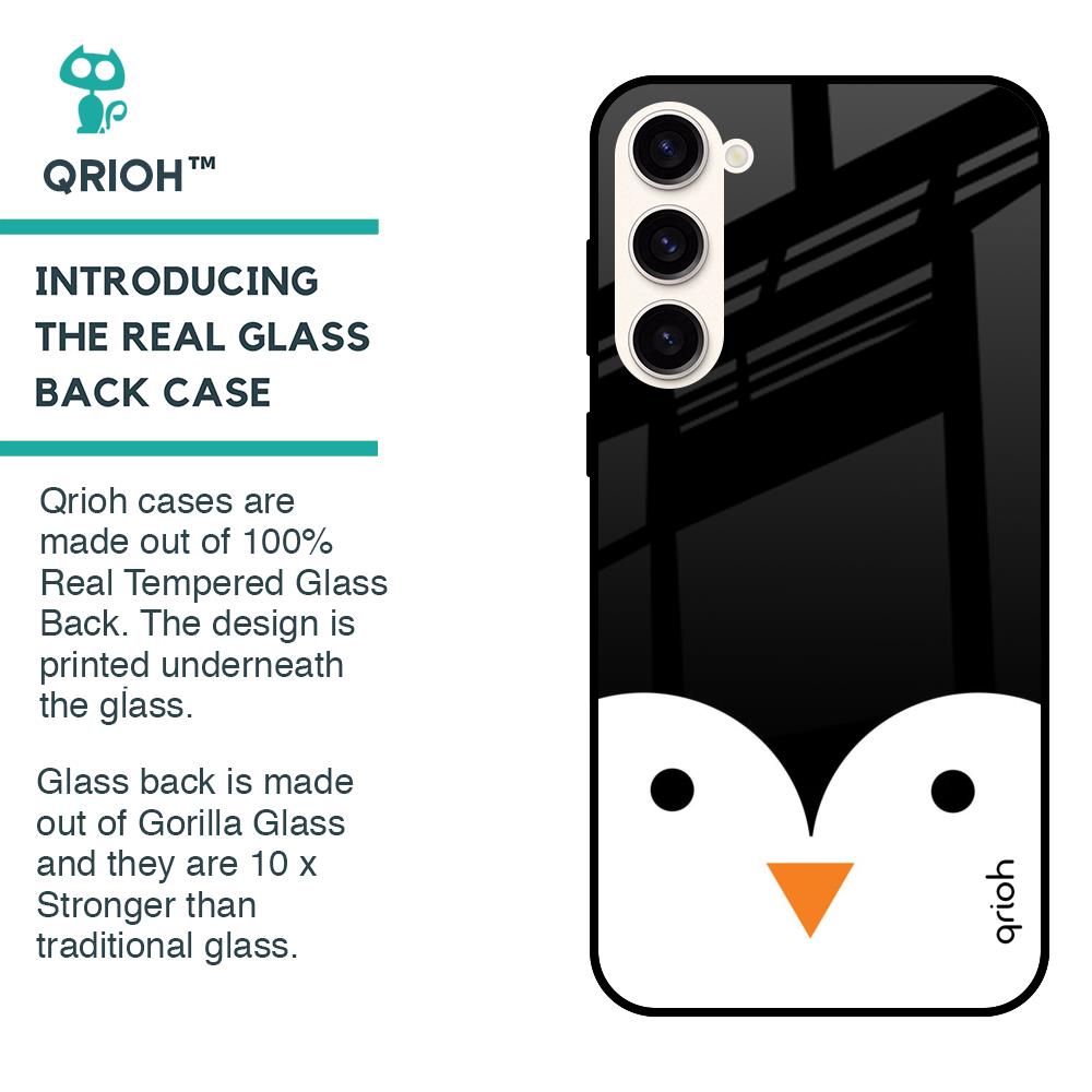 Cute Penguin Glass Case for Samsung Galaxy S23 Plus 5G