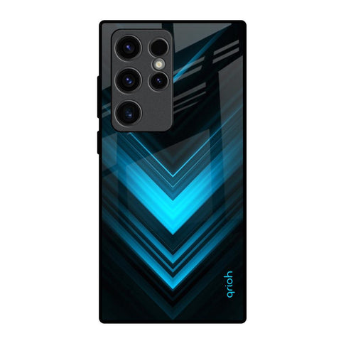 Vertical Blue Arrow Samsung Galaxy S23 Ultra 5G Glass Back Cover Online