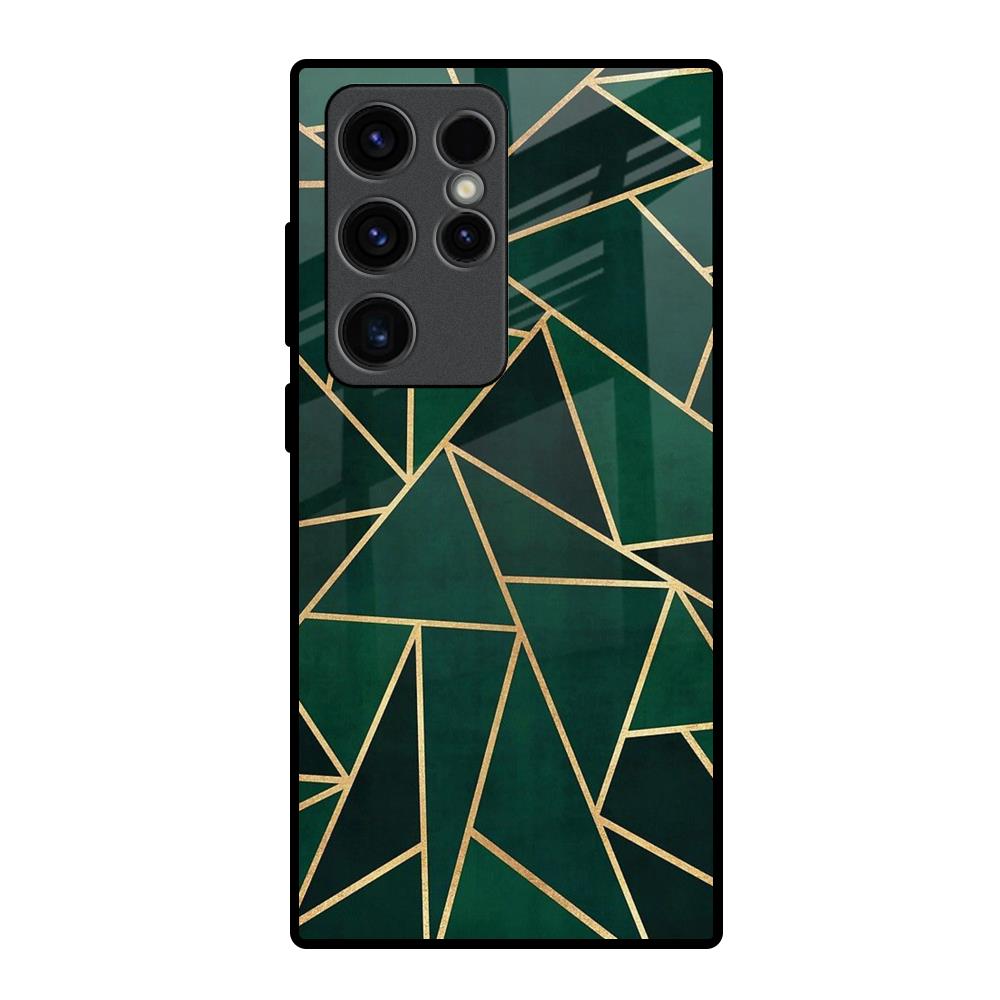 Abstract Green Samsung Galaxy S23 Ultra 5G Glass Back Cover Online