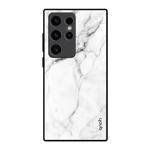 Modern White Marble Samsung Galaxy S23 Ultra 5G Glass Back Cover Online