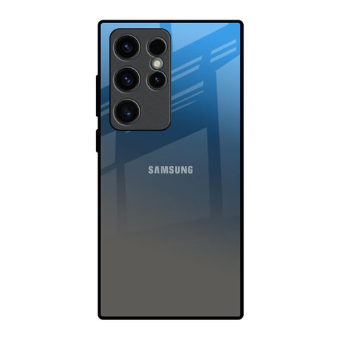 Blue Grey Ombre Samsung Galaxy S23 Ultra 5G Glass Back Cover Online