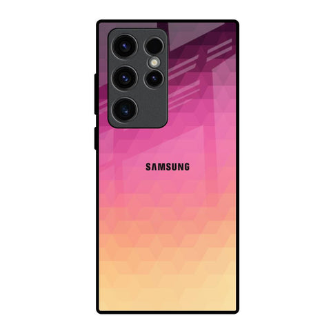 Geometric Pink Diamond Samsung Galaxy S23 Ultra 5G Glass Back Cover Online