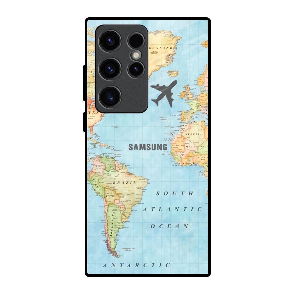 Fly Around The World Samsung Galaxy S23 Ultra 5G Glass Back Cover Online