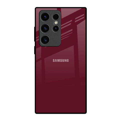 Classic Burgundy Samsung Galaxy S23 Ultra 5G Glass Back Cover Online
