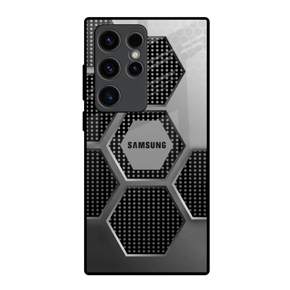 Hexagon Style Samsung Galaxy S23 Ultra 5G Glass Back Cover Online