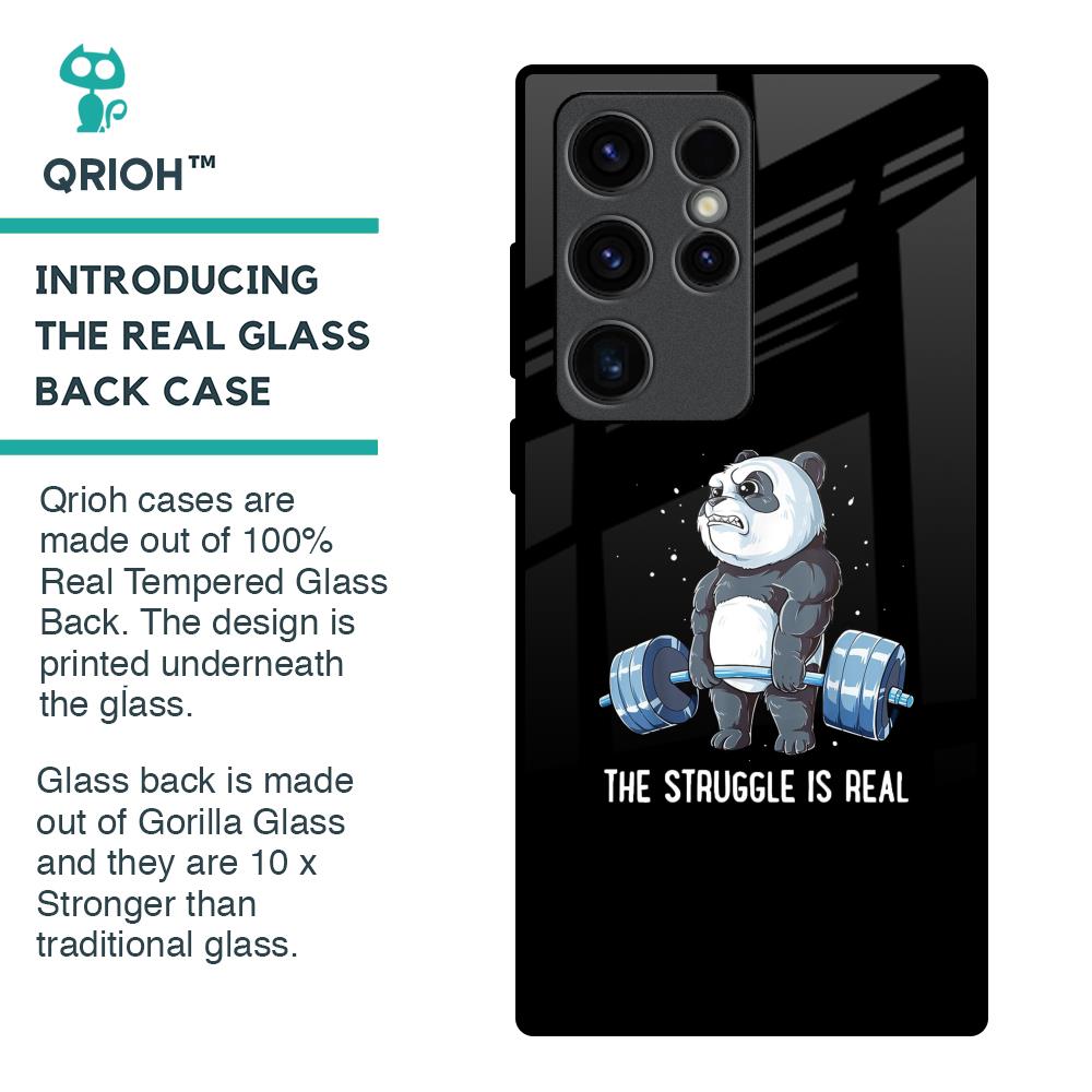 Real Struggle Glass Case for Samsung Galaxy S23 Ultra 5G