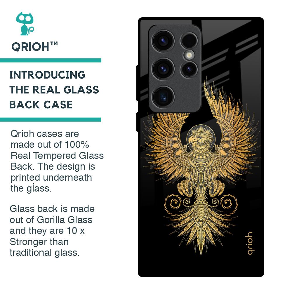 Mythical Phoenix Art Glass Case for Samsung Galaxy S23 Ultra 5G