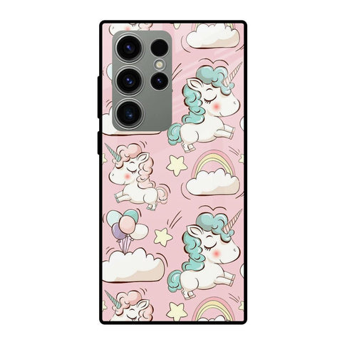 Balloon Unicorn Samsung Galaxy S23 Ultra 5G Glass Cases & Covers Online