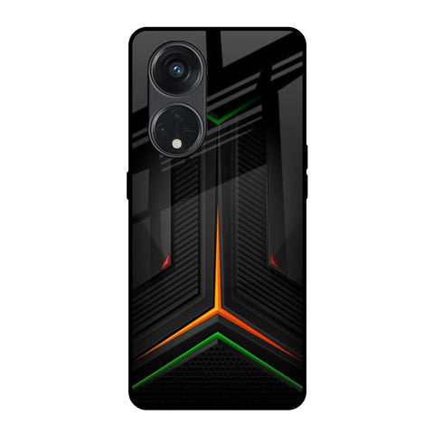 Modern Ultra Chevron Oppo Reno8T 5G Glass Back Cover Online