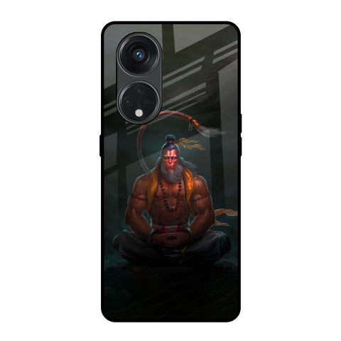 Lord Hanuman Animated Oppo Reno8T 5G Glass Back Cover Online