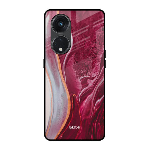 Crimson Ruby Oppo Reno8T 5G Glass Back Cover Online