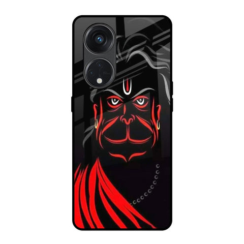 Lord Hanuman Oppo Reno8T 5G Glass Back Cover Online