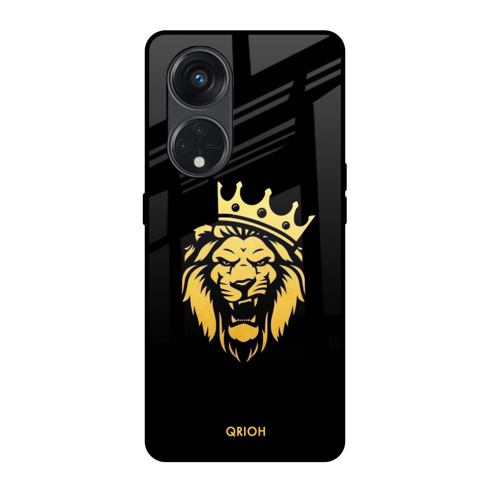 Lion The King Oppo Reno8T 5G Glass Back Cover Online