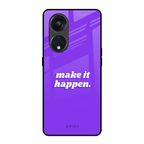 Make it Happen Oppo Reno8T 5G Glass Back Cover Online