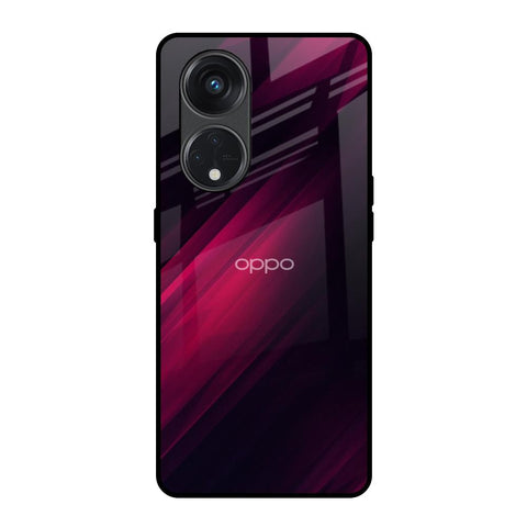 Razor Black Oppo Reno8T 5G Glass Back Cover Online