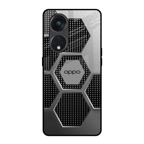 Hexagon Style Oppo Reno8T 5G Glass Back Cover Online
