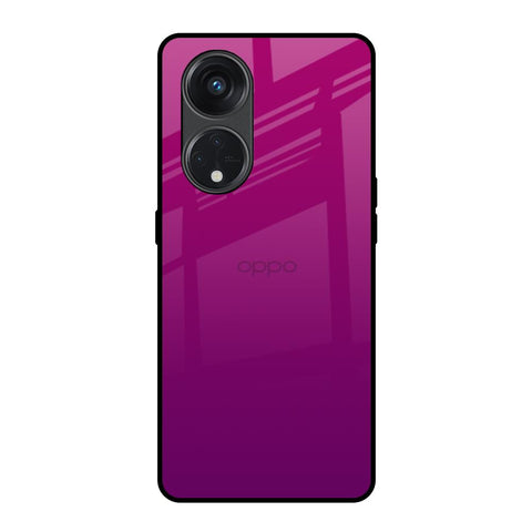 Magenta Gradient Oppo Reno8T 5G Glass Back Cover Online